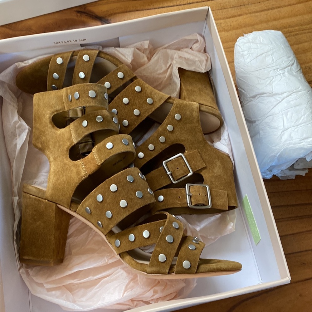 LOEFFLER RANDALL suede heeled sandales size 9 new with box
